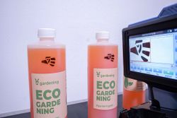 Imagen de impresión en caja de cartón.